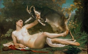 Baccante che Scherza con una Capra